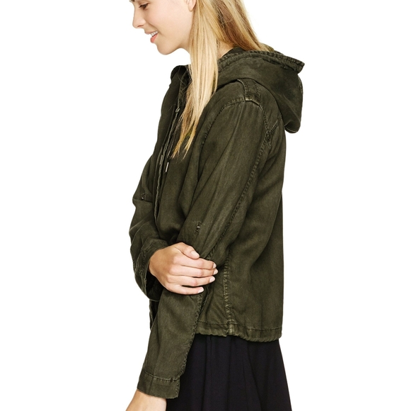 Talula Carbon Zip Hooded Jacket Military Inspired - Picture 6 of 6